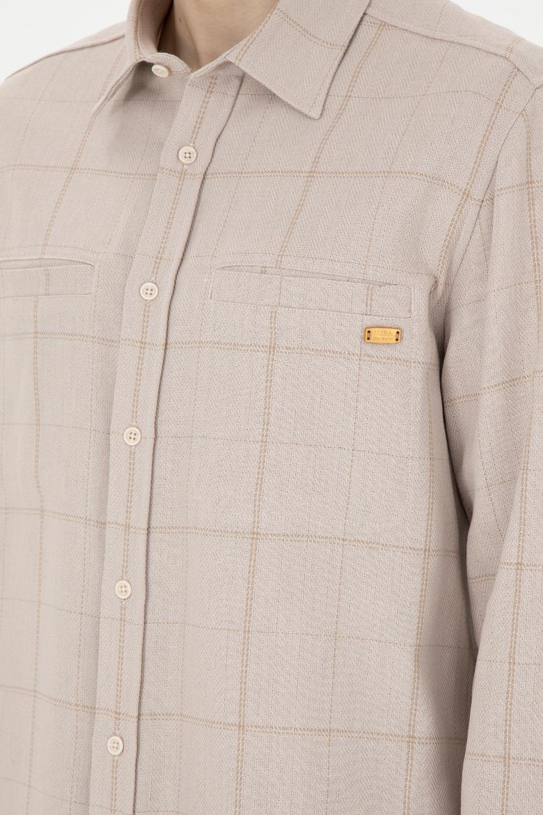 Erkek Taş Uzun Kollu Gömlek - 50272684001