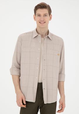 Erkek Taş Uzun Kollu Gömlek - 50272684001