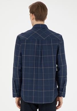 Erkek Lacivert Uzun Kollu Gömlek - 50272684026