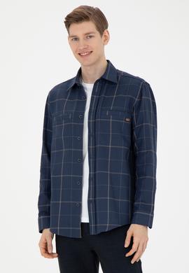 Erkek Lacivert Uzun Kollu Gömlek - 50272684026