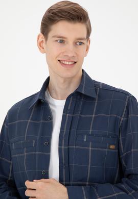 Erkek Lacivert Uzun Kollu Gömlek - 50272684026