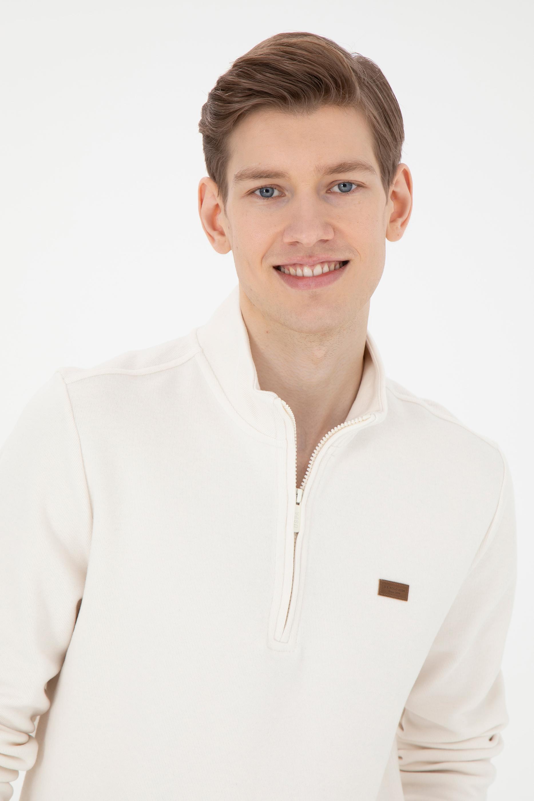 Erkek Ekru Sweatshirt