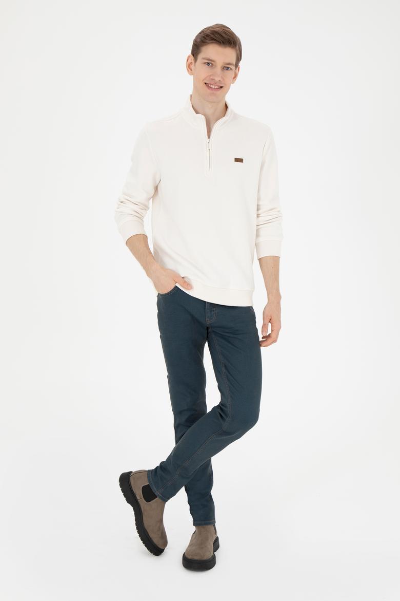 Erkek Ekru Sweatshirt - 50289124046