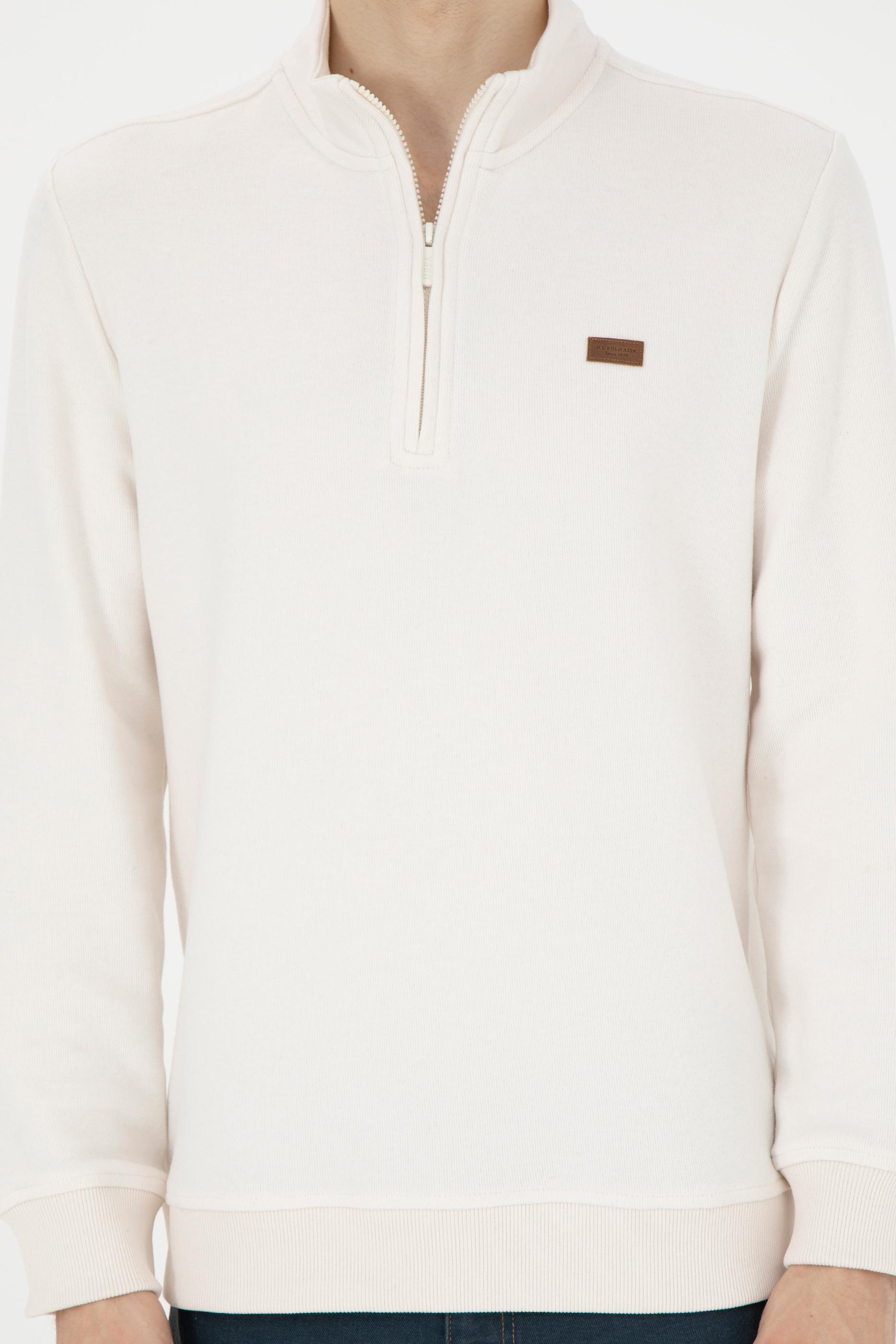 Erkek Ekru Sweatshirt