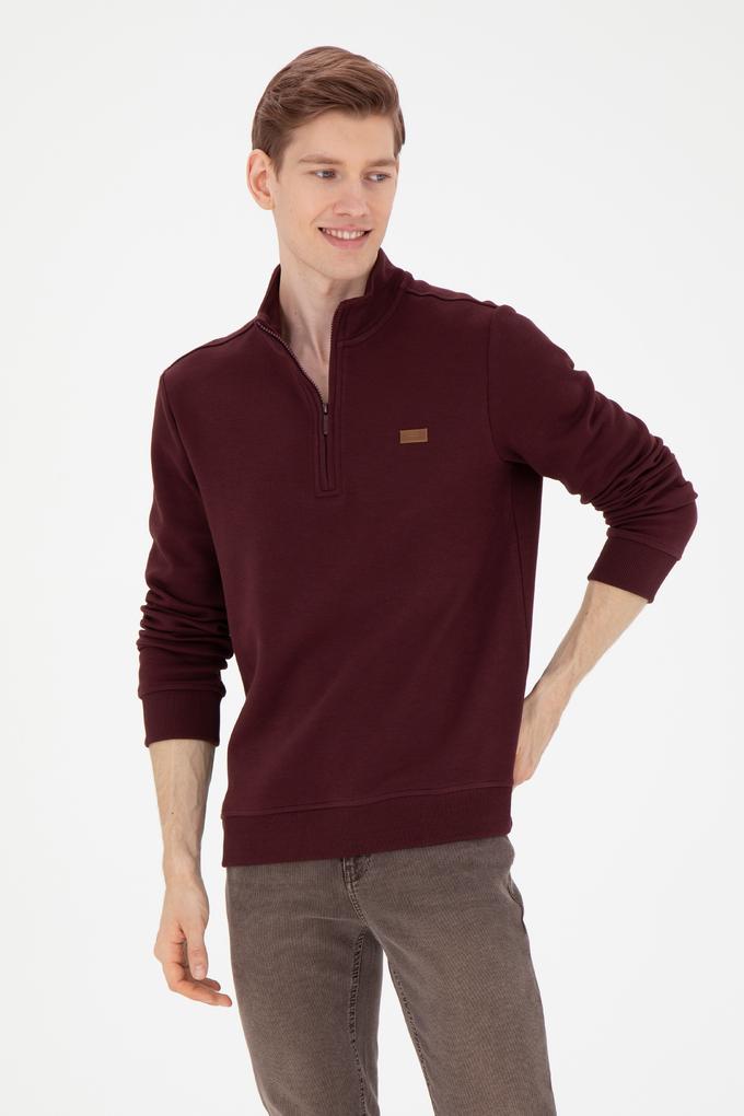 Erkek Bordo Sweatshirt