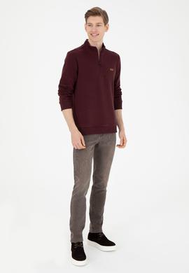 Erkek Bordo Sweatshirt - 50289124056