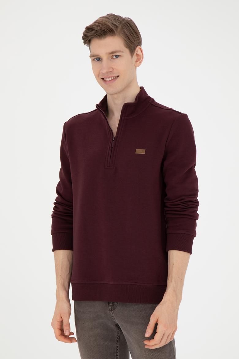 Erkek Bordo Sweatshirt - 50289124056