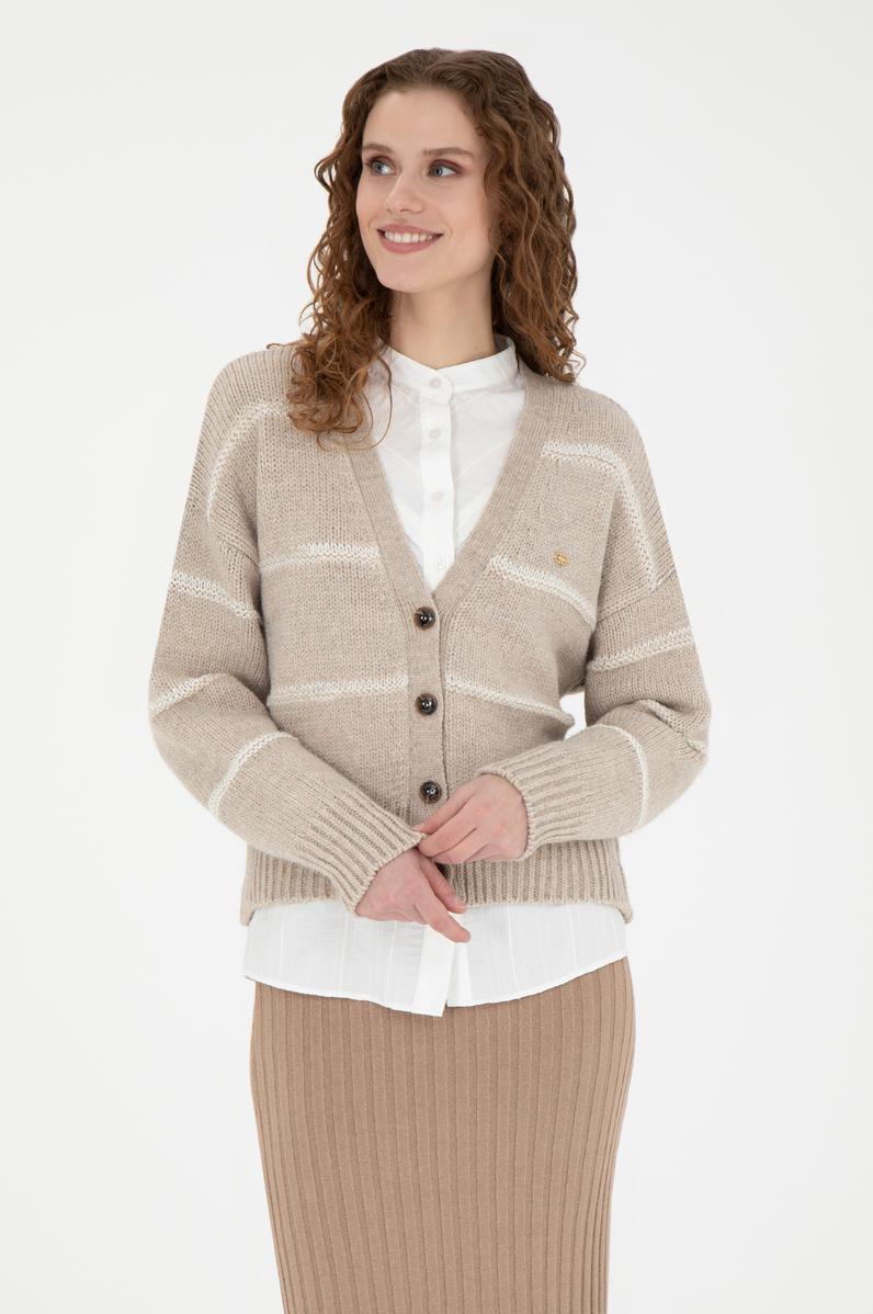 Kadın Taş Triko Hırka