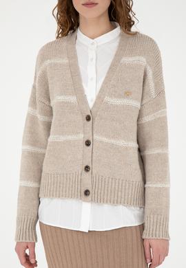 Kadın Taş Triko Hırka - 50269490017