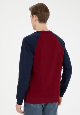 Erkek Bordo Sweatshirt - 50270753032