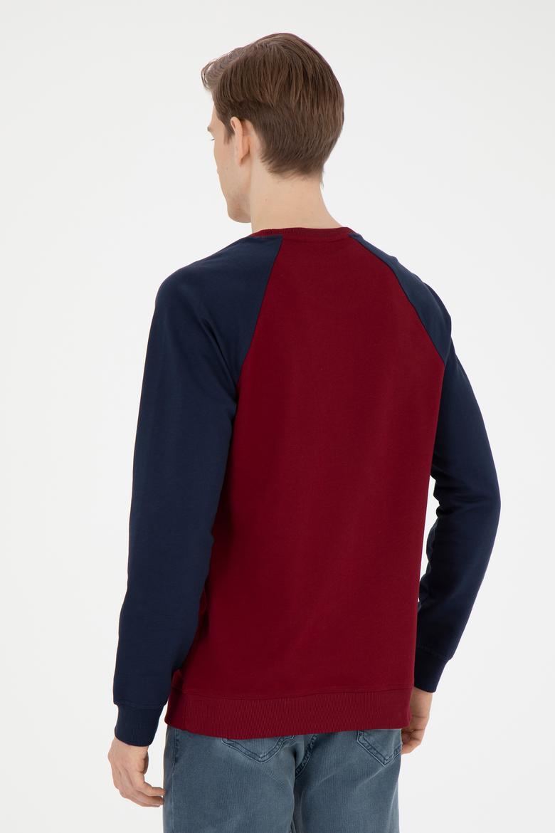 Erkek Bordo Sweatshirt - 50270753032