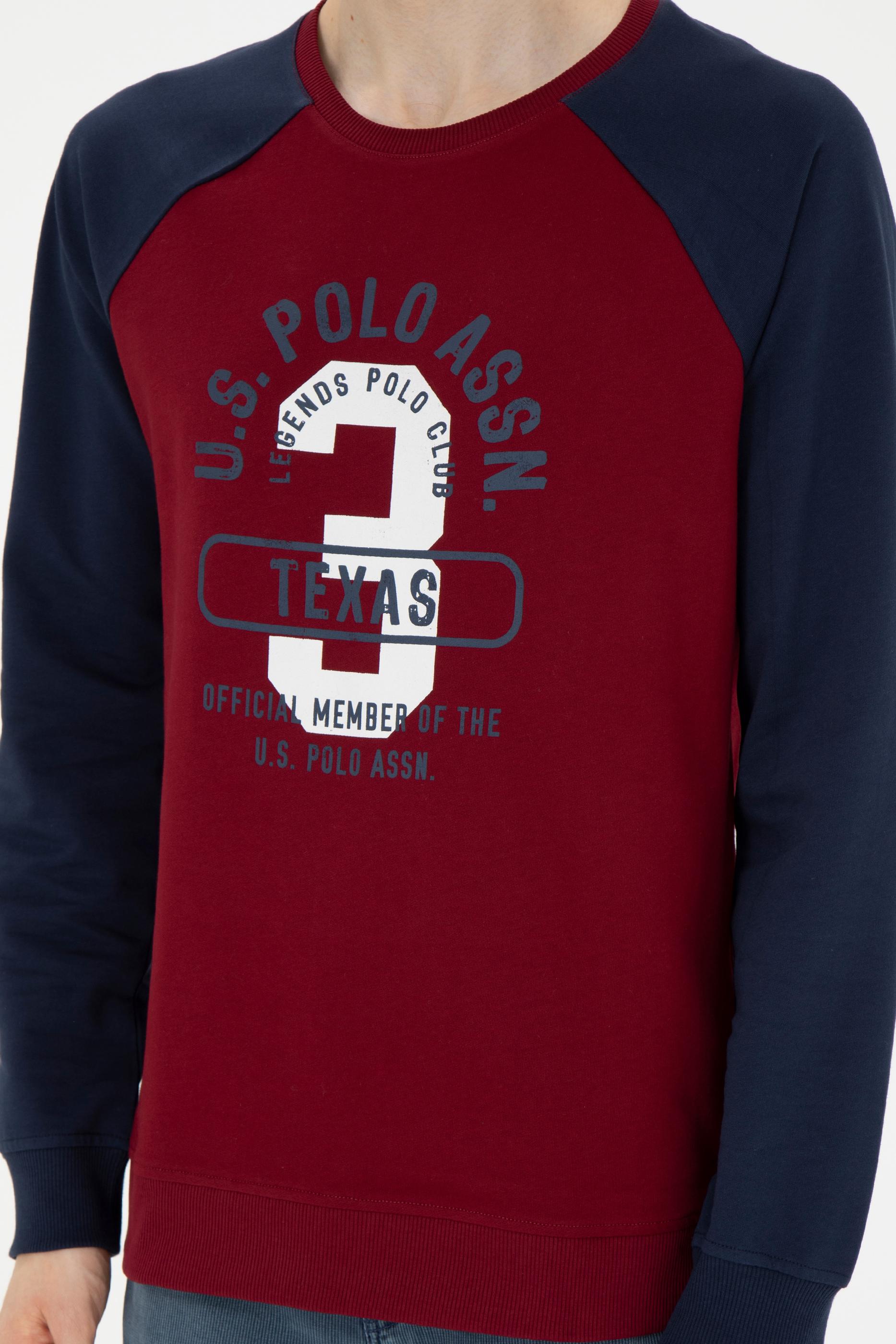 Erkek Bordo Sweatshirt