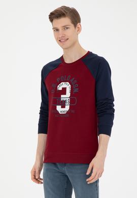 Erkek Bordo Sweatshirt - 50270753032
