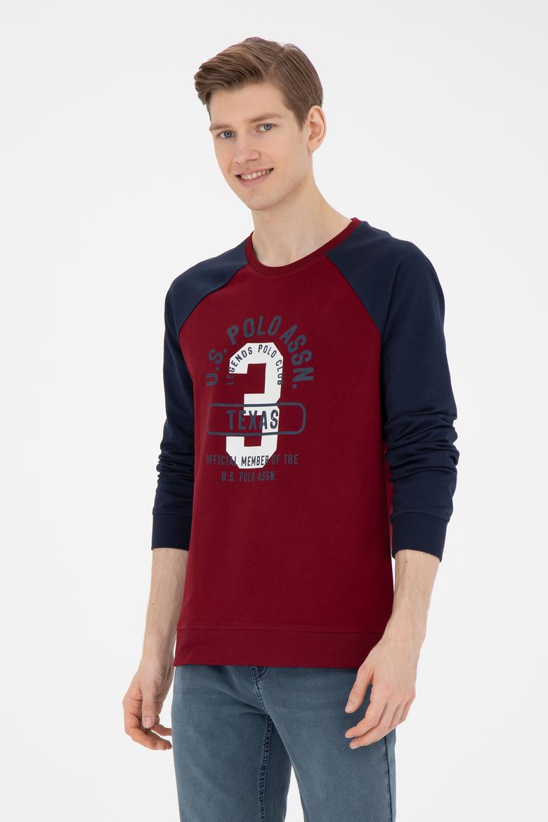 Erkek Bordo Sweatshirt - 50270753032