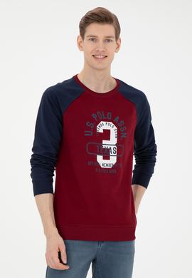 Erkek Bordo Sweatshirt - 50270753032