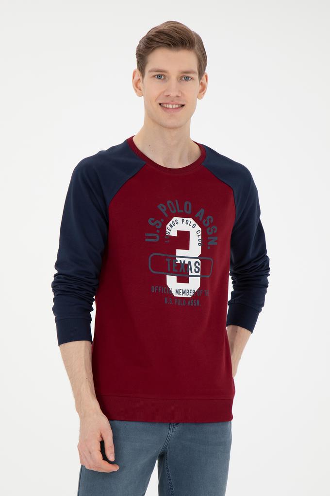 Erkek Bordo Sweatshirt