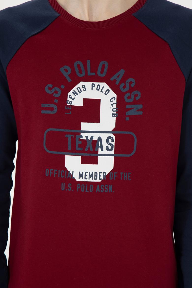 Erkek Bordo Sweatshirt - 50270753032