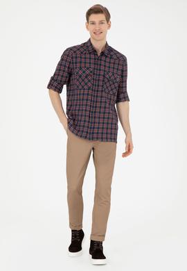 Erkek Lacivert Uzun Kollu Gömlek - 50272869007