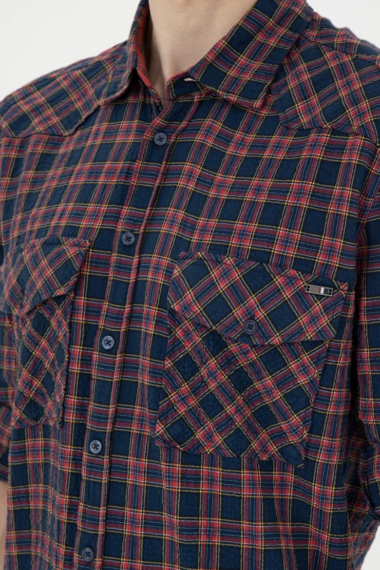 Erkek Lacivert Uzun Kollu Gömlek - 50272869007