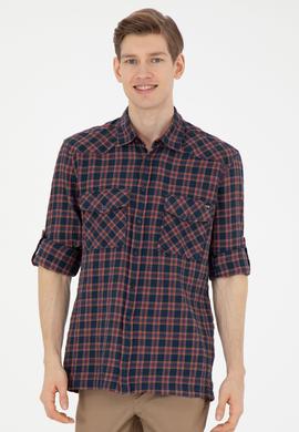 Erkek Lacivert Uzun Kollu Gömlek - 50272869007