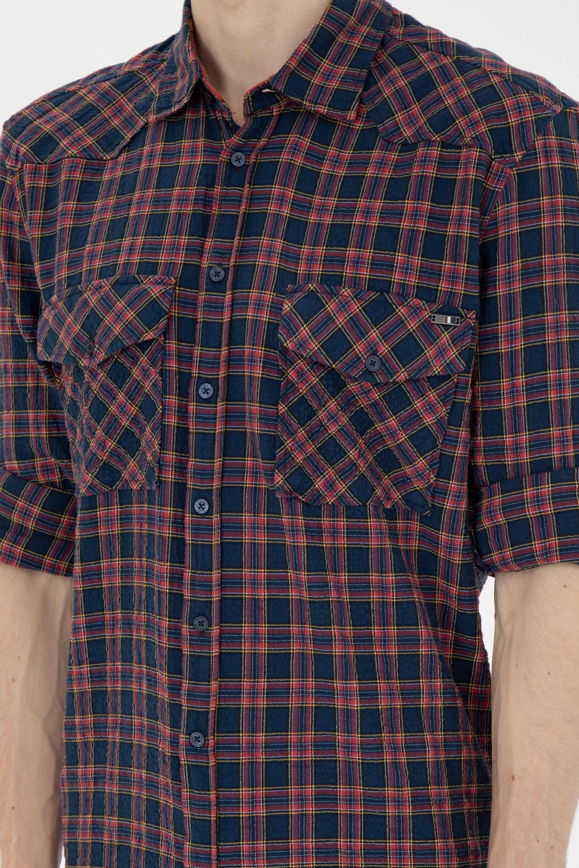 Erkek Lacivert Uzun Kollu Gömlek