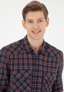 Erkek Lacivert Uzun Kollu Gömlek - 50272869007