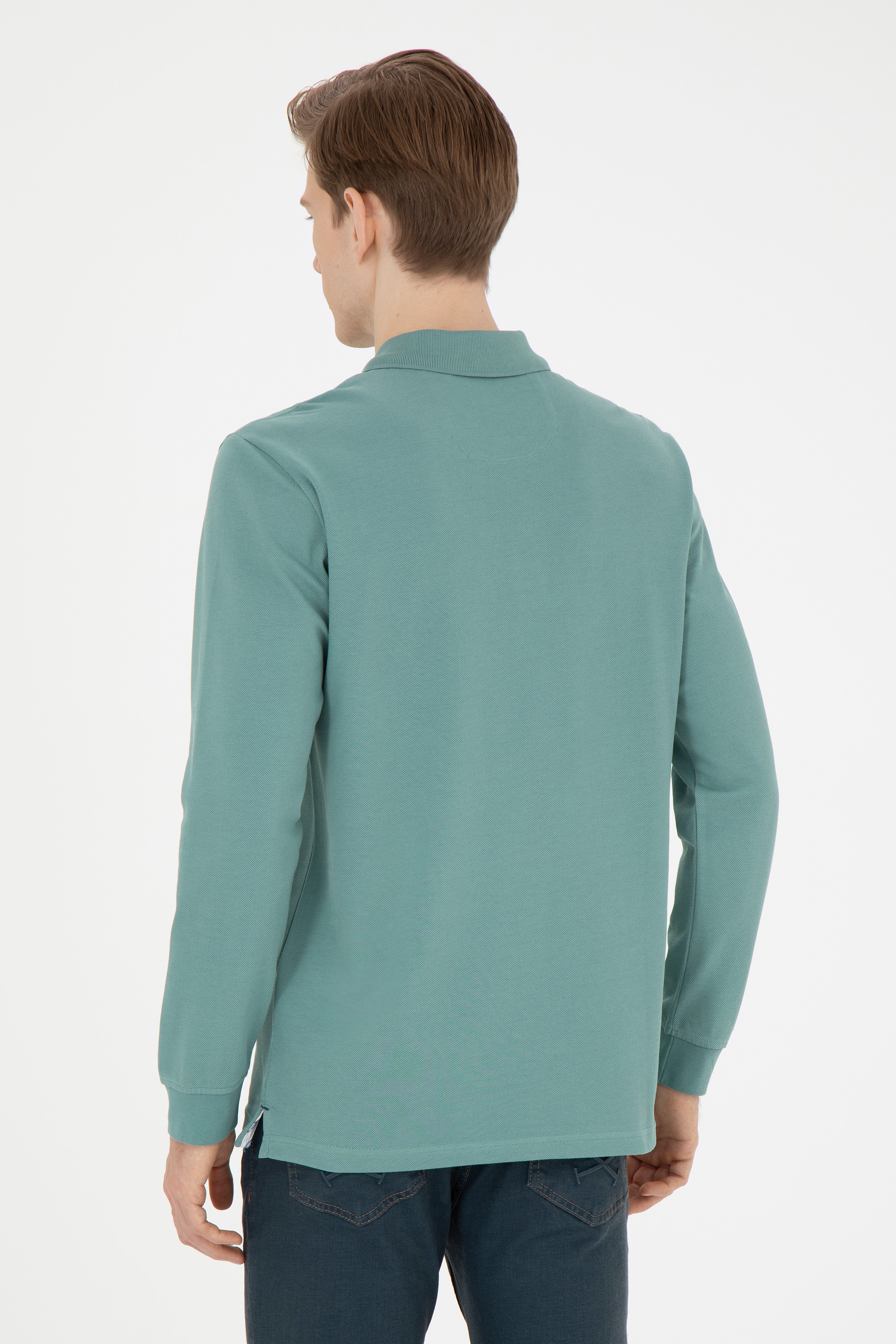 Erkek Mint Basic Sweatshirt