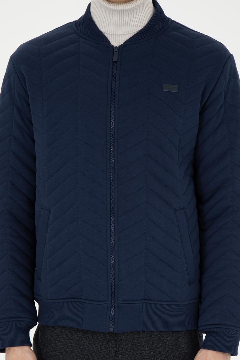 Erkek Lacivert Örme Hırka - 50270878001