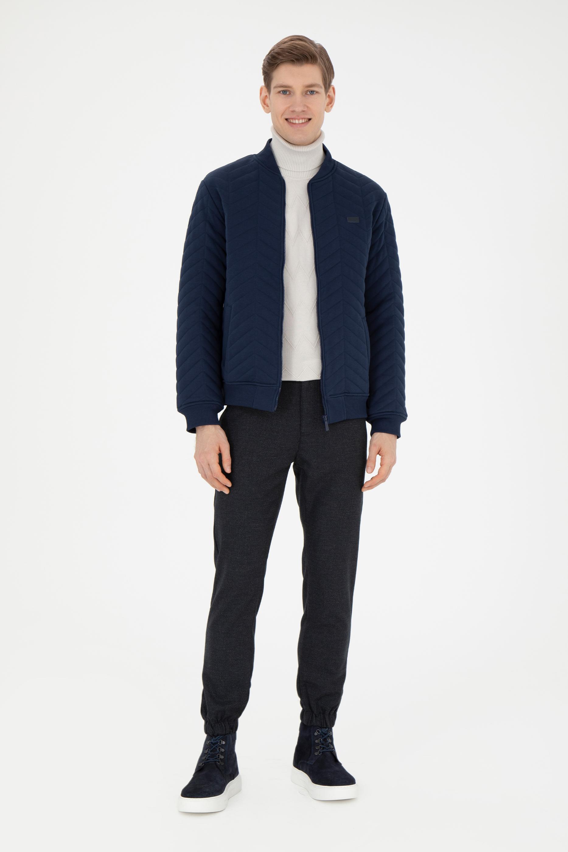 Erkek Lacivert Örme Hırka