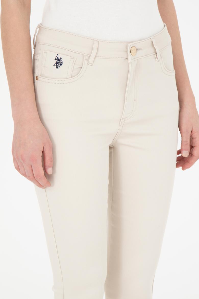 Kadın Bej Kanvas Pantolon - 50289448003