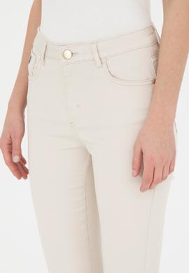 Kadın Bej Kanvas Pantolon - 50289448003