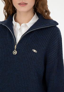 Kadın Lacivert Kazak - 50277299035