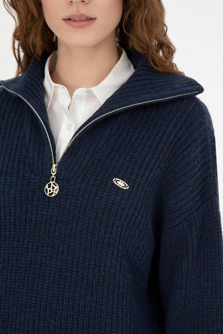 Kadın Lacivert Kazak - 50277299035