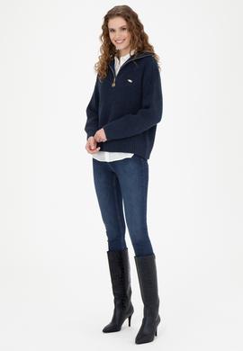 Kadın Lacivert Kazak - 50277299035