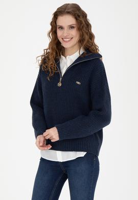 Kadın Lacivert Kazak - 50277299035