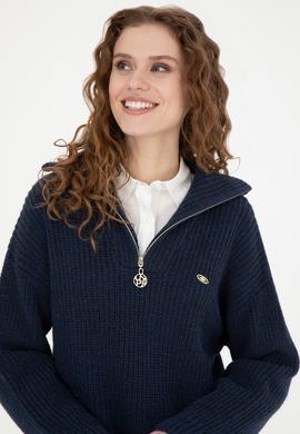 Kadın Lacivert Kazak - 50277299035