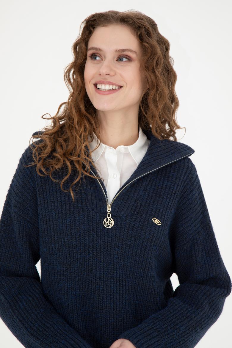 Kadın Lacivert Kazak - 50277299035