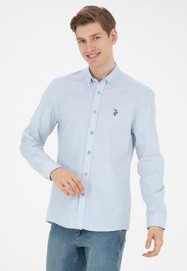 Erkek Açık Mavi Uzun Kollu Basic Gömlek - 50271292001