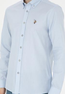 Erkek Açık Mavi Uzun Kollu Basic Gömlek - 50271292001