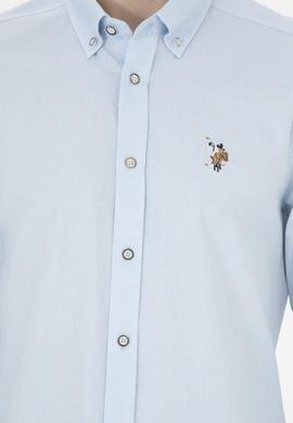 Erkek Açık Mavi Uzun Kollu Basic Gömlek - 50271292001