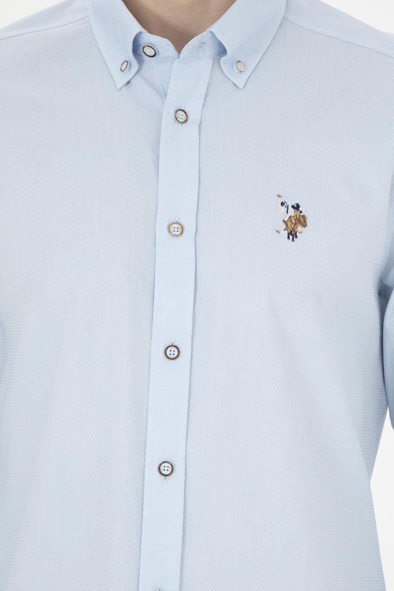 Erkek Açık Mavi Uzun Kollu Basic Gömlek - 50271292001