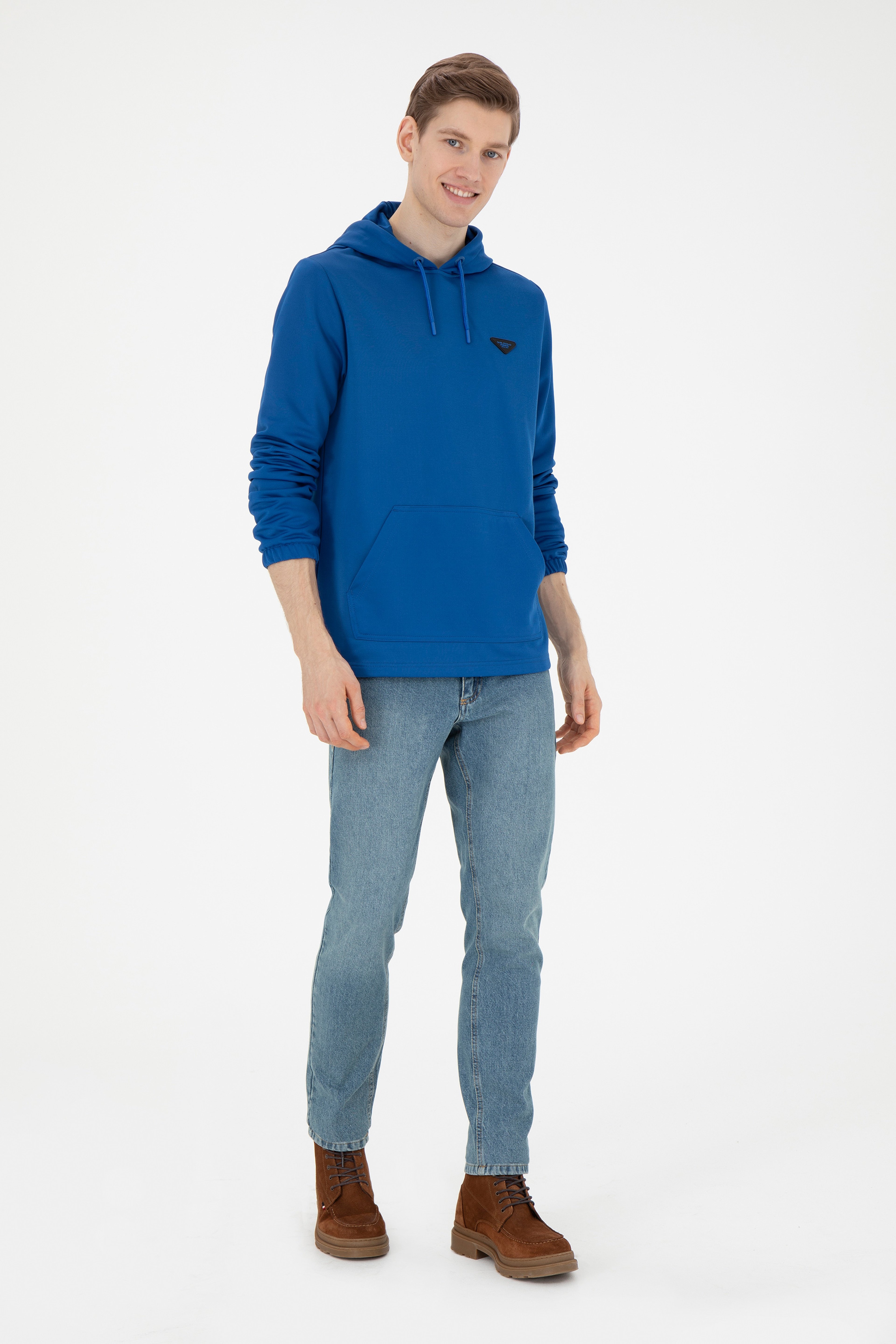 Erkek Saks Sweatshirt - Image 4