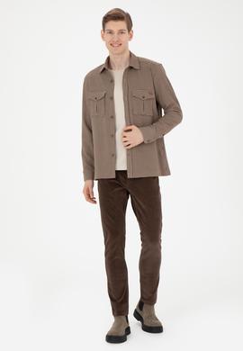 Erkek Kahverengi Kanvas Pantolon - 50272266216