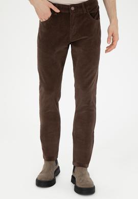 Erkek Kahverengi Kanvas Pantolon - 50272266216