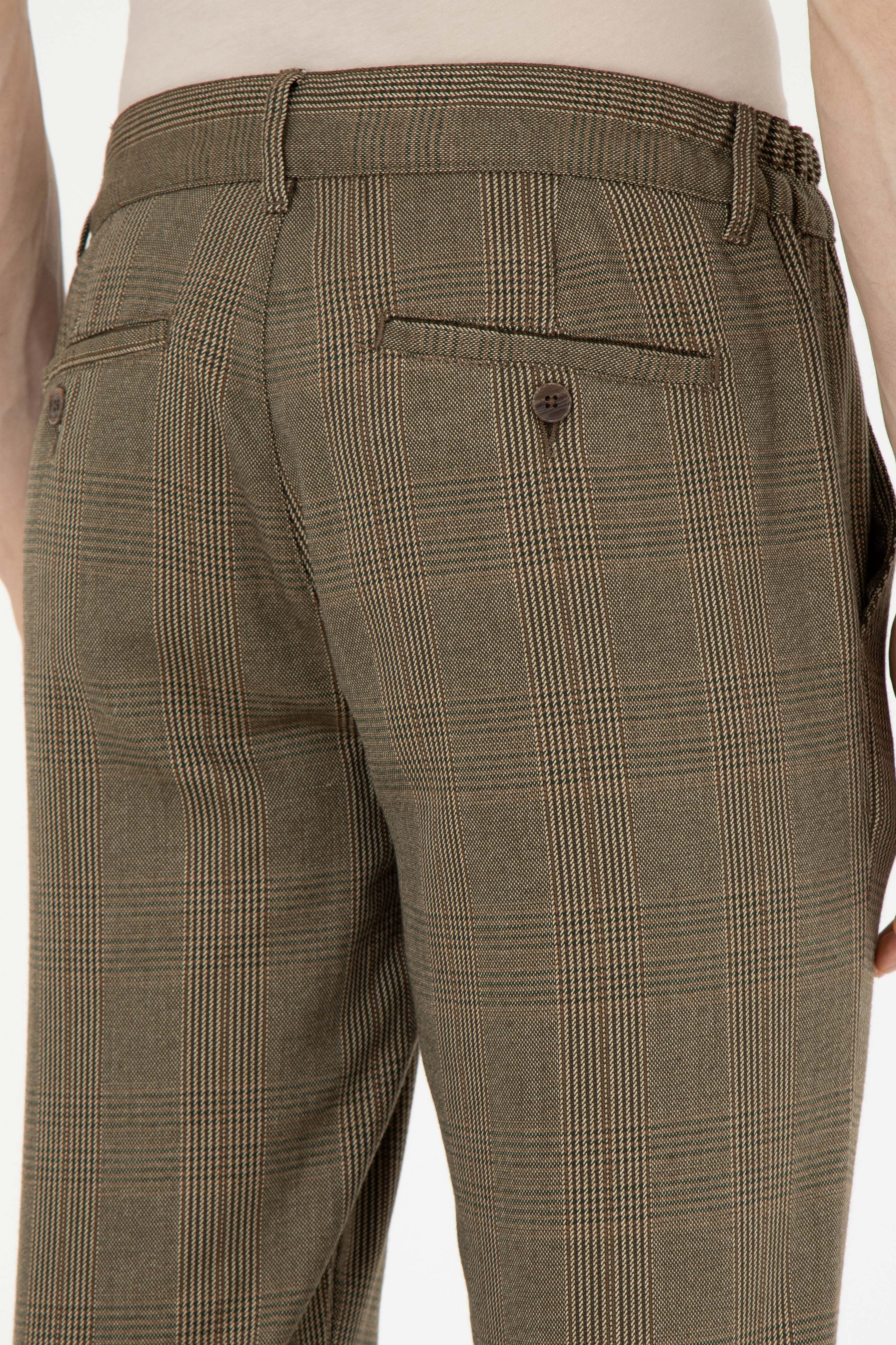 Erkek Slim Fit Coconut Kanvas Pantolon - Image 7