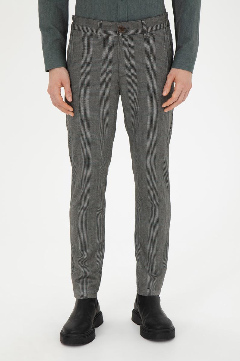 Erkek Slim Fit Lacivert Kanvas Pantolon