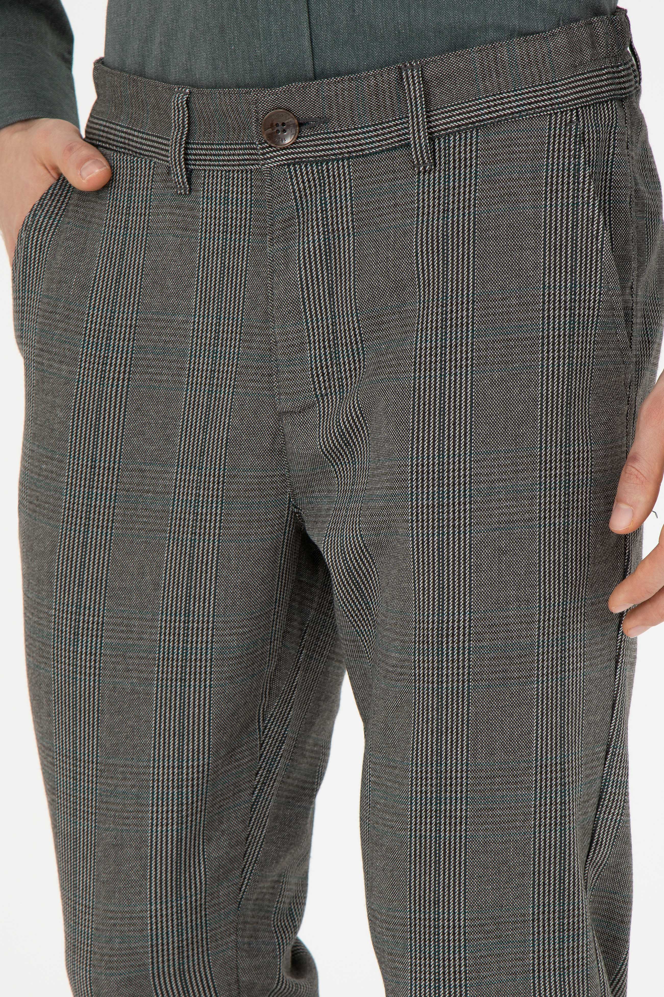 Erkek Slim Fit Lacivert Kanvas Pantolon - Image 6