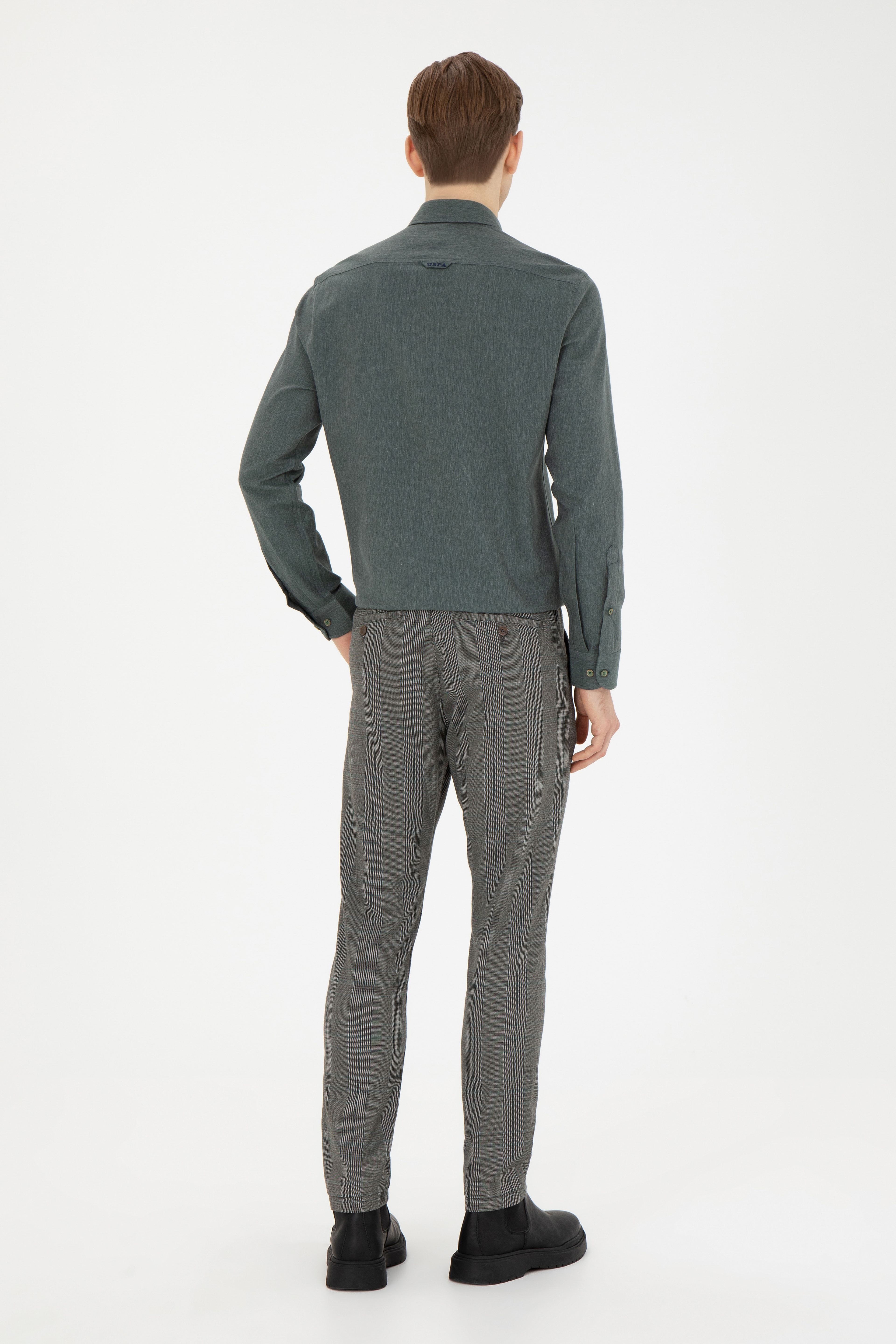 Erkek Slim Fit Lacivert Kanvas Pantolon - Image 4