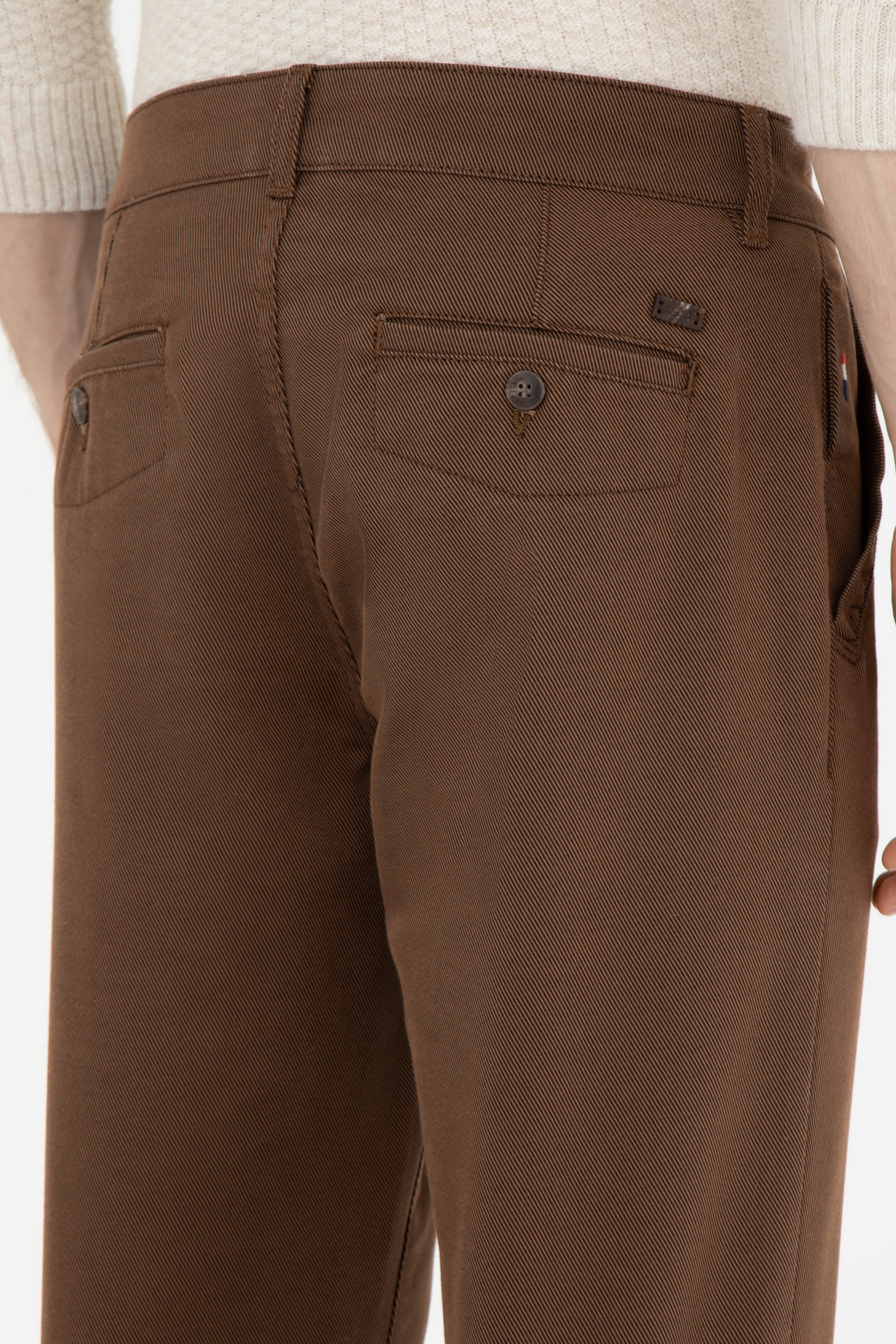 Erkek Regular Fit Coconut Kanvas Pantolon - Image 7