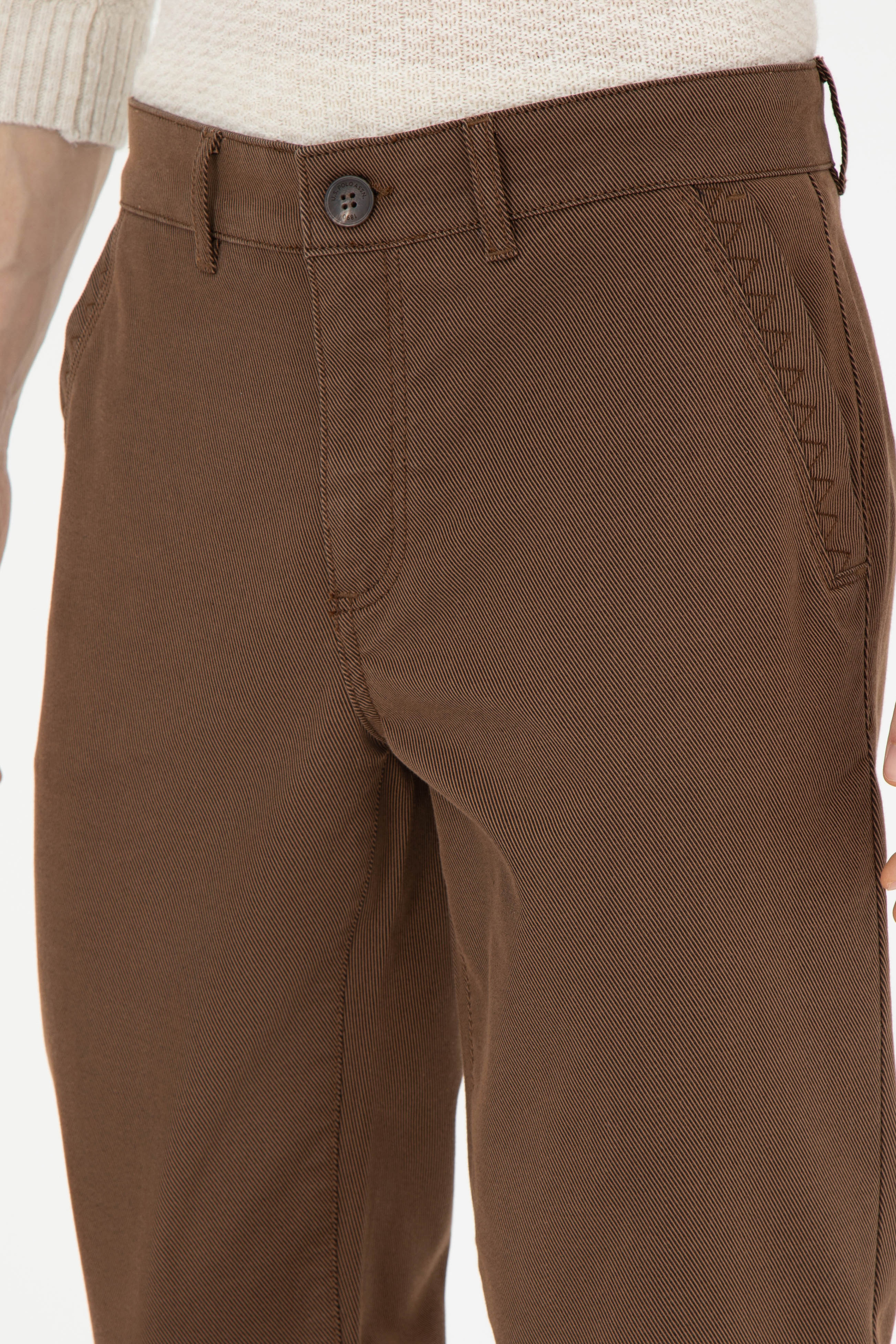Erkek Regular Fit Coconut Kanvas Pantolon - Image 6